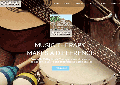 Coachella Valley Music Therapy Website