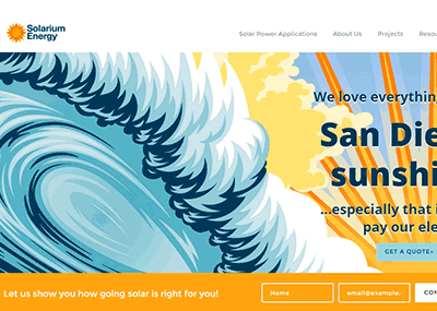 Solarium Energy website