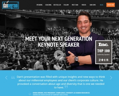 Dan Negroni - keynote speaker website