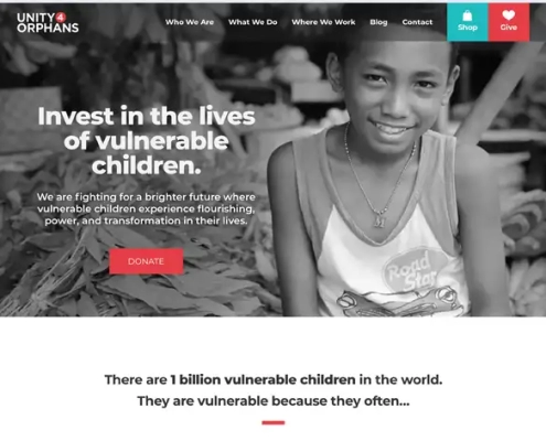 unity 4 orphans website